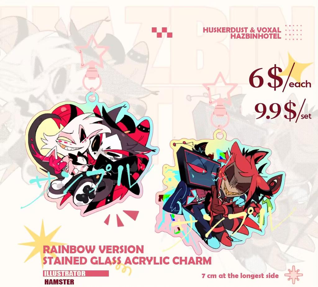 cnggu13's tweet image. Hi! I made some hazbin hotel merch with my friends, If you are interested, you can check the link in bio!
Pre-order will end at 2026/4/15
Thank you so much for all the love and ❤️🔁!
xpersonatoy.com/collections/am…
#merch #lucifer #vox #alastor #HazbinHotelVincent