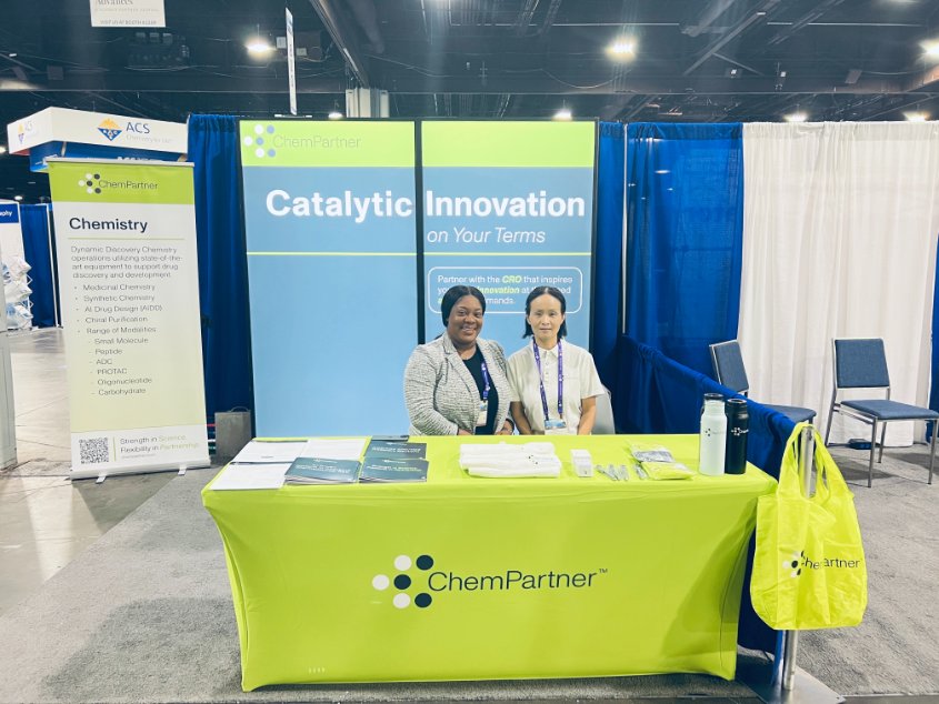 ChemPartner's tweet photo. It's day 1 at 𝗔𝗖𝗦 𝗦𝗽𝗿𝗶𝗻𝗴 𝟮𝟬𝟮𝟲, now celebrating its 150th year in Atlanta!

While at the #ACS150, meet our experts this week in Booth 617 for a conversation on @ChemPartner's latest chemistry services and innovations.

𝗟𝗲𝗮𝗿𝗻 𝗺𝗼𝗿𝗲:

https://t.co/CgYgT9A7ZM https://t.co/WBa5bRRx9b