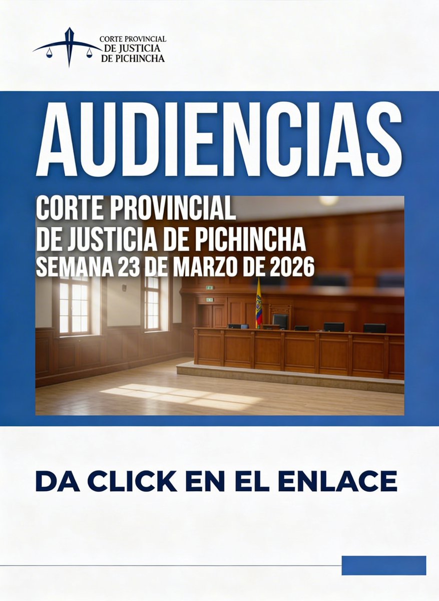 Corte Provincial de Justicia de Pichincha tweet media