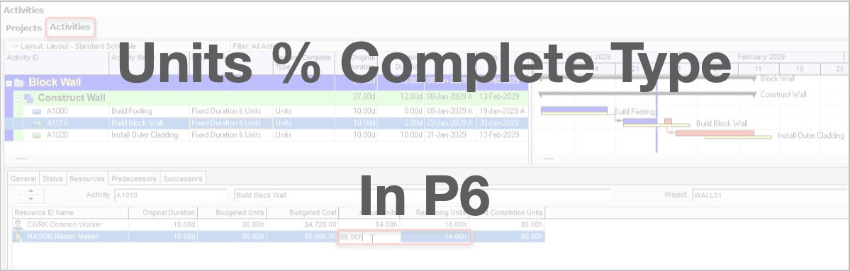 "The Units % Complete type is more labor-intensive because the scheduler must manually specify the Units % Complete value, enter either an RD or an Expected Finish date, and record the AU for each resource assignment." tensix.com/units-complete… #construction #project