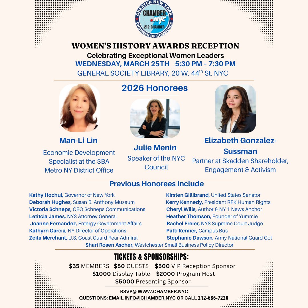 New York's Chamber tweet media