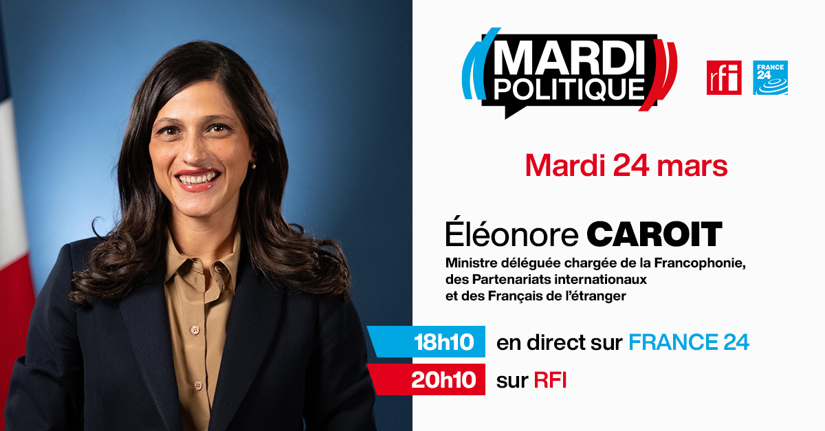 🎙️ RDV ce soir sur <a href="/FRANCE24/">FRANCE 24</a> à 18h10 et sur <a href="/RFI/">RFI</a> à 20h10

<a href="/CaroitEleonore/">Éléonore Caroit</a> répondra aux questions de <a href="/FredRiviereRFI/">Frédéric Rivière</a>