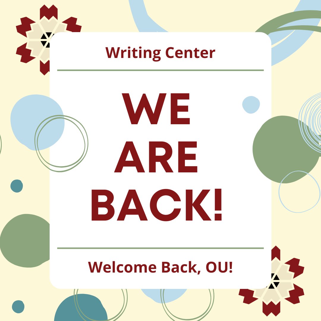 OU Writing Center tweet media