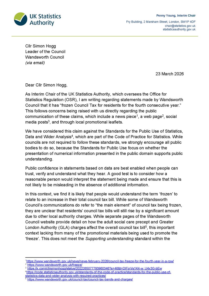 UK Statistics Authority tweet media