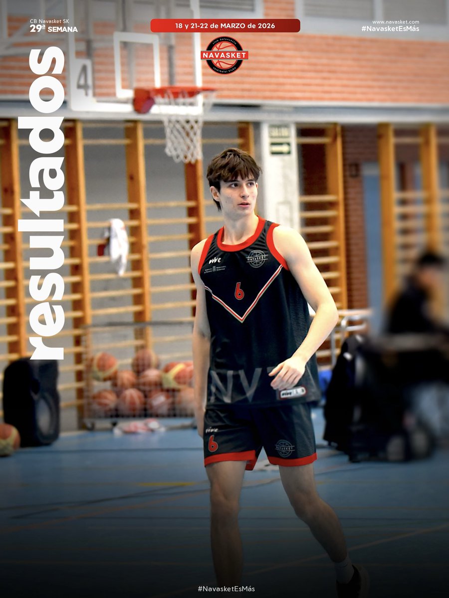 Navasket's tweet photo. 📊 #ResultadosNVT | 𝟏𝟖 𝐲 𝟐𝟏-𝟐𝟐 𝐝𝐞 𝐌𝐀𝐑𝐙𝐎 𝐝𝐞 𝟐𝟎𝟐𝟔

Ya tienes disponibles los resultados de los partidos que nuestros equipos han disputado en competición oficial. 

👉: https://t.co/vP4UOc8Cw9

¡¡Seguimos compitiendo!! 💪🏀

#NavasketEsMás #NVT https://t.co/pQL1P1XuUV