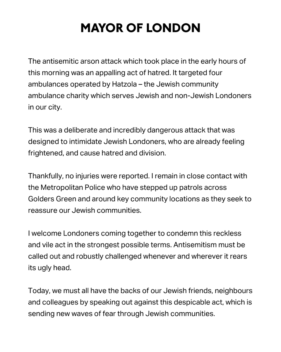 Mayor of London, Sadiq Khan tweet media