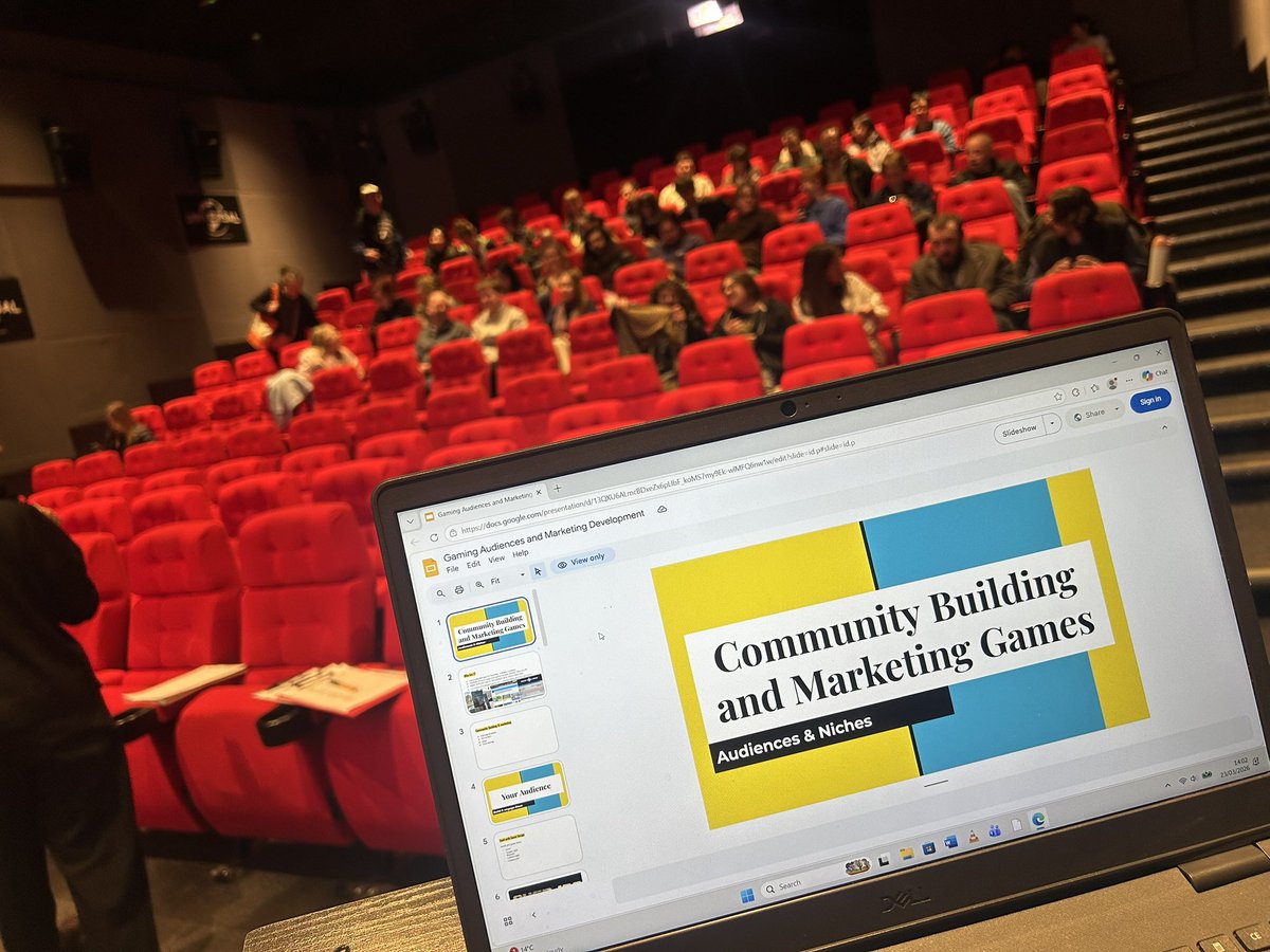 Jupiter_Hadley's tweet image. I was welcomed back to the National Film and Television school to talk about communities, marketing, and the future of games! #games #speaker #lecture