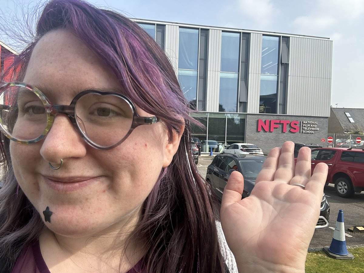 Jupiter_Hadley's tweet image. I was welcomed back to the National Film and Television school to talk about communities, marketing, and the future of games! #games #speaker #lecture