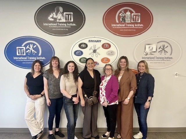 SMACNA's tweet image. Last week, SMACNA and SMART members traveled to Sacramento, California, for Best Practices. This was a great opportunity for leaders to give updates on current joint projects. During the meeting, they had the opportunity to tour Sheet Metal Local 104 and Intech Mechanical.