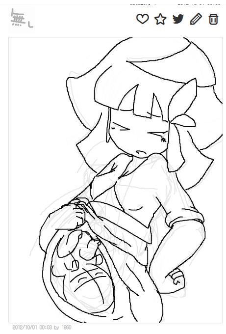 13年半前に描いたボテ絵出てきて泣いた
多分残ってる絵で最古 