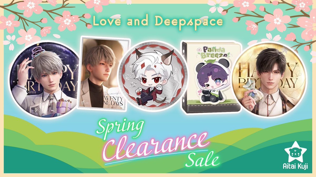 AitaiKuji's tweet image. 🌠💫 We've landed huge sales on Love and Deepspace merch! 💫 🌠

🛍️ Don't miss out on up to 9️⃣0️⃣% OFF official Paper Games merch featuring your favorite guys!
 
⬇️ Shop our sale today!
🔗 buff.ly/eRYPHi7
📅 Ends March 30 @ 11:59PM PST

#SpringClearance #LADS