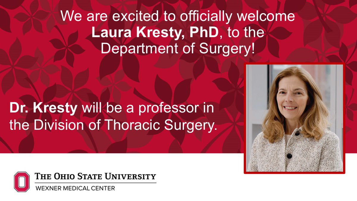Ohio State Wexner Medical Center Surgery Dept. tweet media