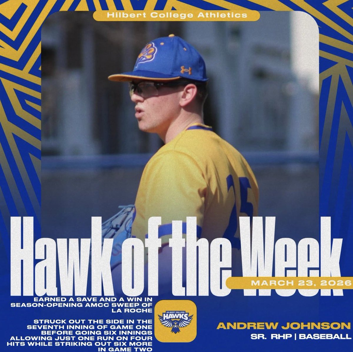 Hilbert College Baseball tweet media