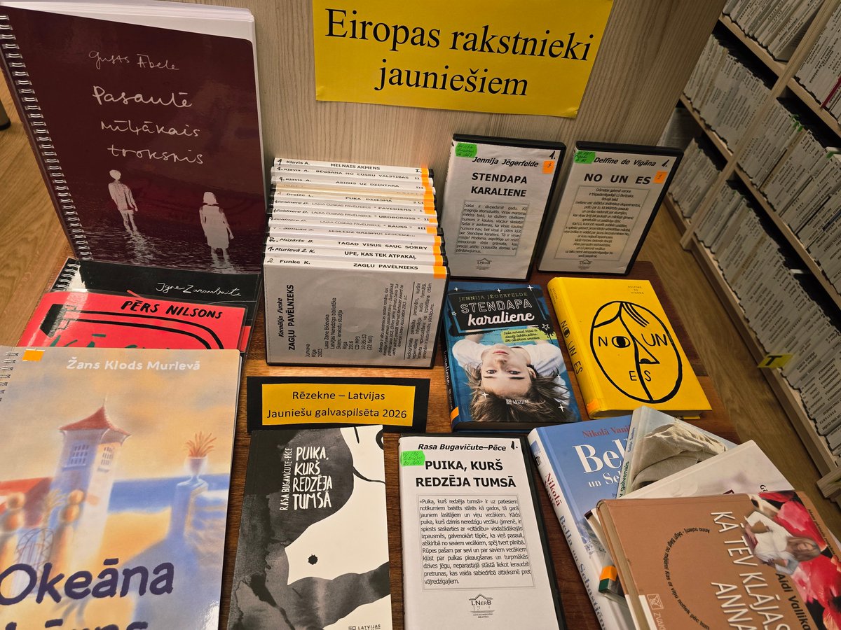 Martā izstādē apkopotas Eiropas rakstnieku grāmatas, kas veido daudzveidīgu lasīšanas pieredzi jauniešiem. 
Nāc un atklāj autorus un literatūru parastā drukā un pielāgotos formātos -aizraujošus piedzīvojumus, neaizmirstamus varoņus!