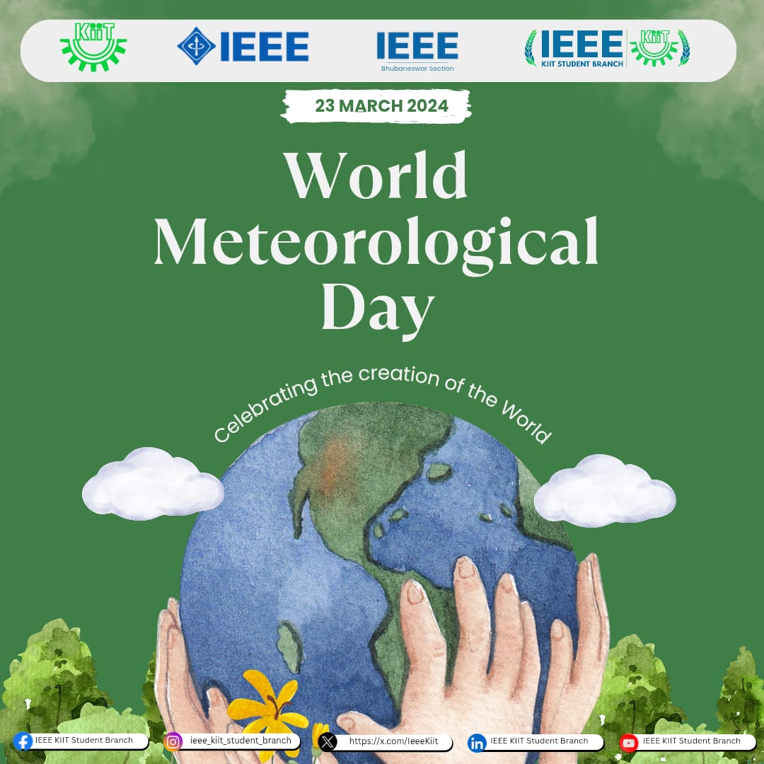IeeeKiit's tweet photo. 🌍 Celebrating World Meteorological Day – March 23!
Honoring the science that helps us understand weather, predict changes, and protect lives every day. 🌦️🌱
#WorldMeteorologicalDay #Weather #ClimateAction  #IEEE https://t.co/aCUBBwMw56