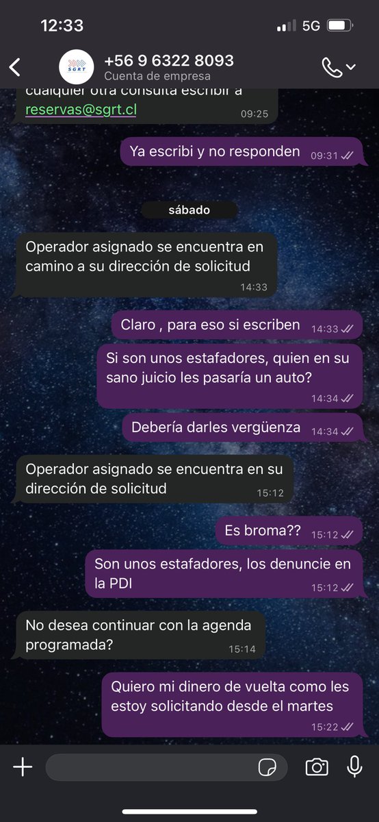 NikiNutella's tweet photo. Caí en una estafa y el @SERNAC no hizo nada, no sirve de nada las alertas ciudadanas tampoco y esta empresa tiene hasta reportajes advirtiendo del fraude https://t.co/UDr3wuzxrv https://t.co/8T0IFDujkE