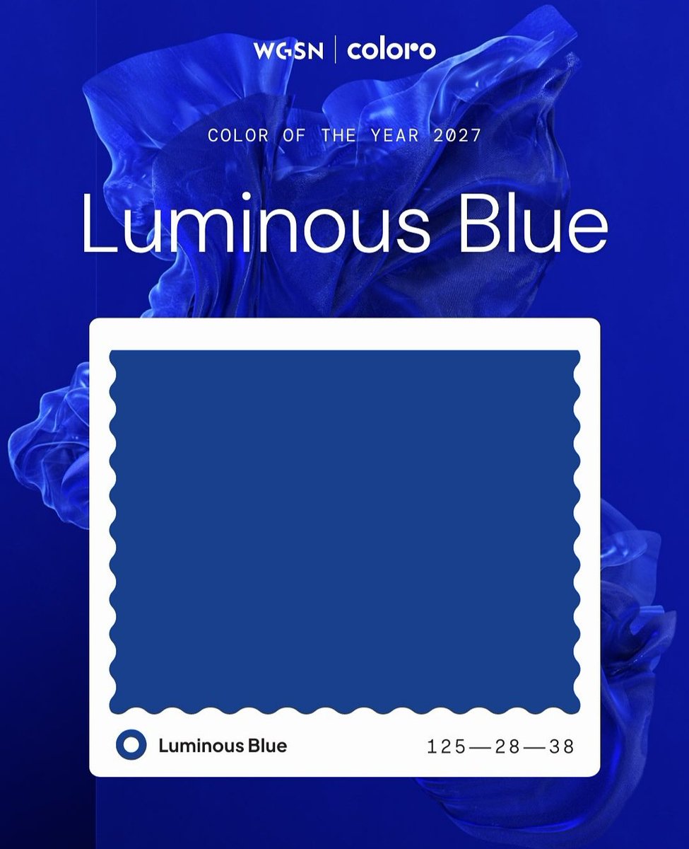 andreinalta's tweet image. Info adicional para los que depronto no tienen contexto de lo que estoy hablando: teal-verdiazul 2026, azul eléctrico 2027. #coloroftheyear