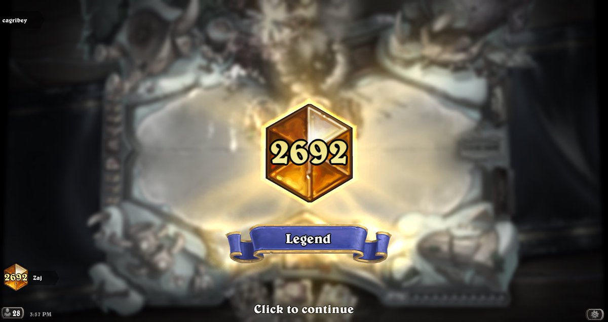 hs_zaj's tweet photo. March legend. Managed to finagle 11x with a top 1k finish in February, but the climb was a slog until rotation (win rate was awful too). Was traveling when the new set dropped, so was just barely managing my quest log. Finally sat down and got legend today, hence the bad rank. https://t.co/OQmal4OtUW