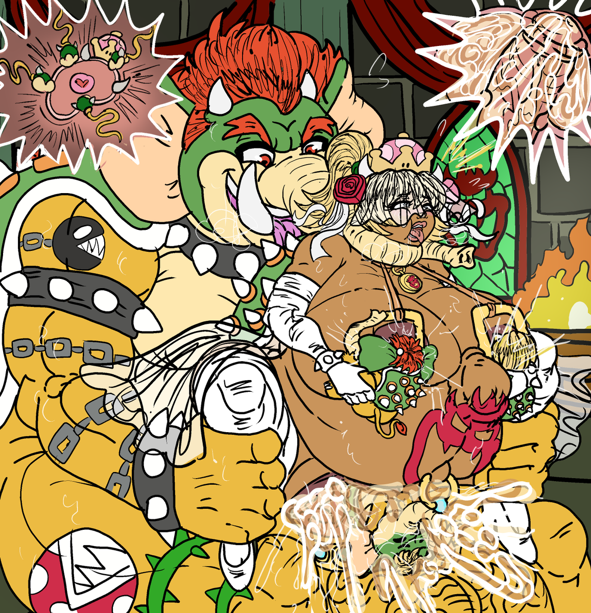 BonBonFireChan's tweet photo. Bowsette Jr marriage-birth-impregnation with Elephant Bowser
(Commission) https://t.co/pXijuLKovf