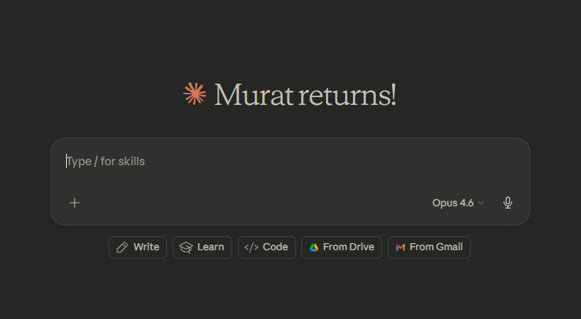 Claude'un da dediği gibi, yeni gelmedik, geri geldik 😂