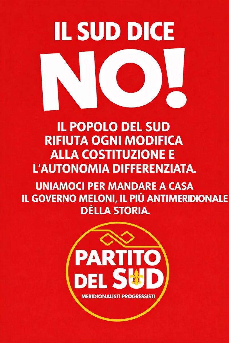 Partito del  SUD tweet media