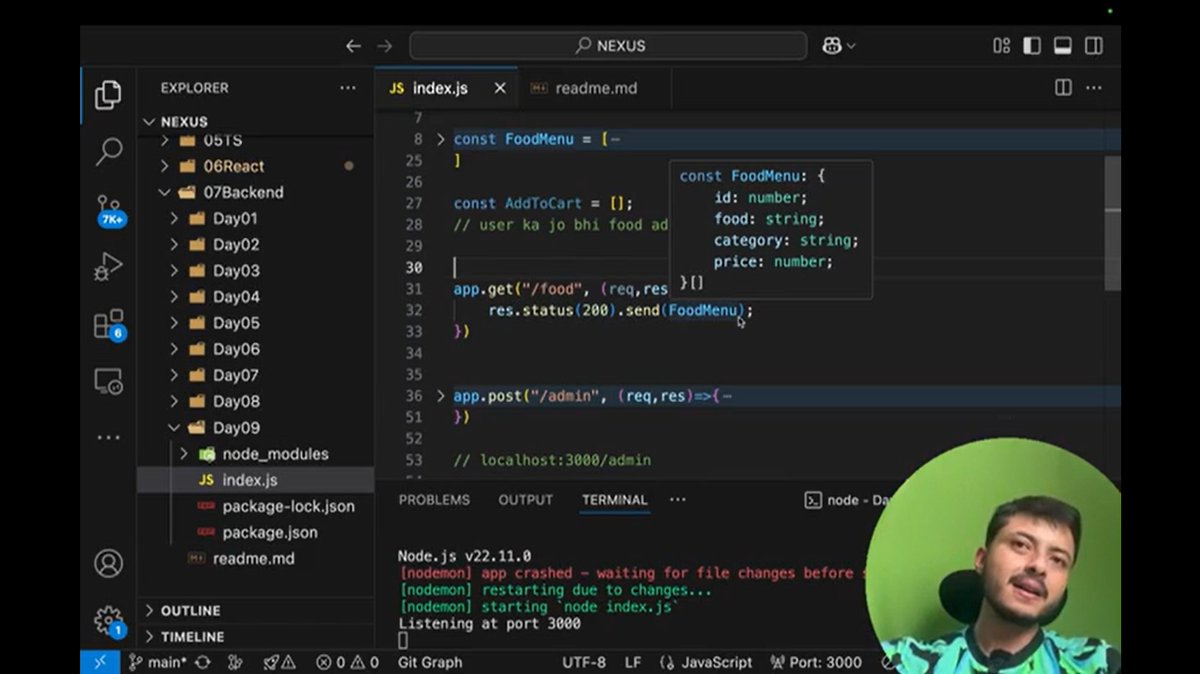 Dimple134732's tweet image. Day 10 of Backend Development

Error handling in middleware is where clean code meets real-world chaos ⚡
✔️ Catch errors in one place
✔️ Send proper status codes (404, 500, etc.)
✔️ Keep routes clean &amp;amp; readable
✔️ Improve debugging &amp;amp; user experience

#NodeJS  #BackendDevelopment