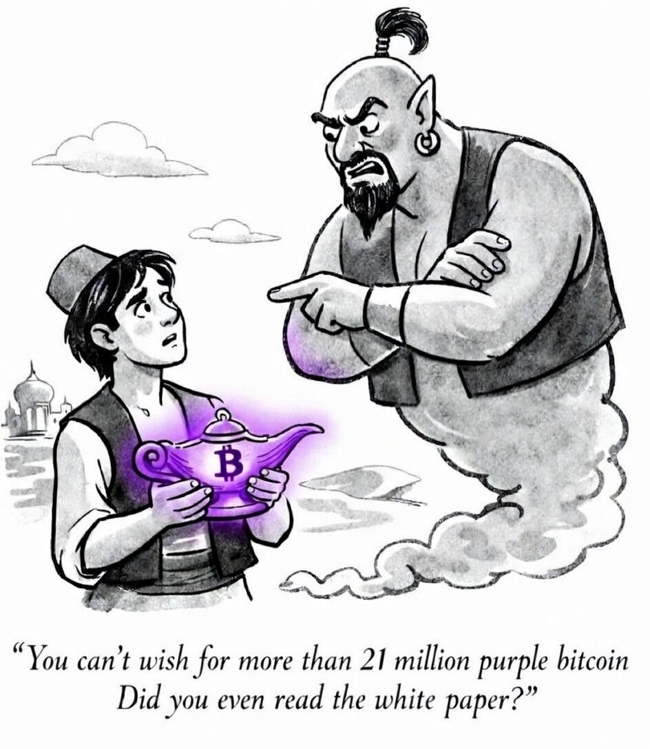 Purple Bitcoin tweet media