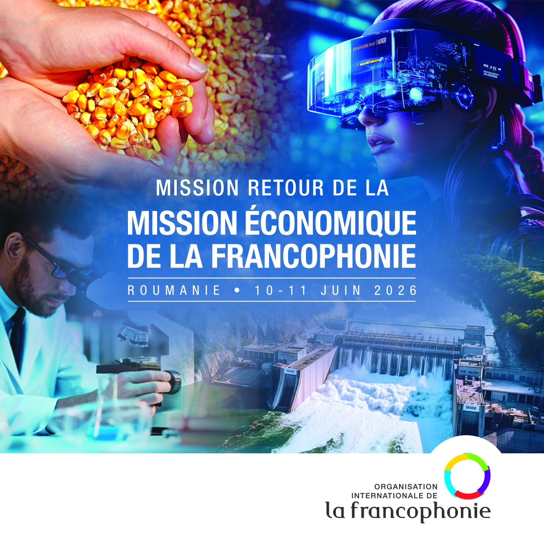 OIFrancophonie's tweet photo. L’OIF lance un appel à candidatures pour la Mission économique retour de la #Francophonie en Europe centrale et orientale, qui se tiendra à Bucarest, en #Roumanie.

Organisée en collaboration avec les autorités roumaines, cette mission mettra l’accent sur deux secteurs à fort potentiel, notamment la #santé et le #numérique. Elle s’inscrit dans le prolongement de la #MissionECOF tenue en mars 2024.

📩 Pour postuler : https://t.co/Y4xewvHtZ2

#Economie #Entrepreneuriat