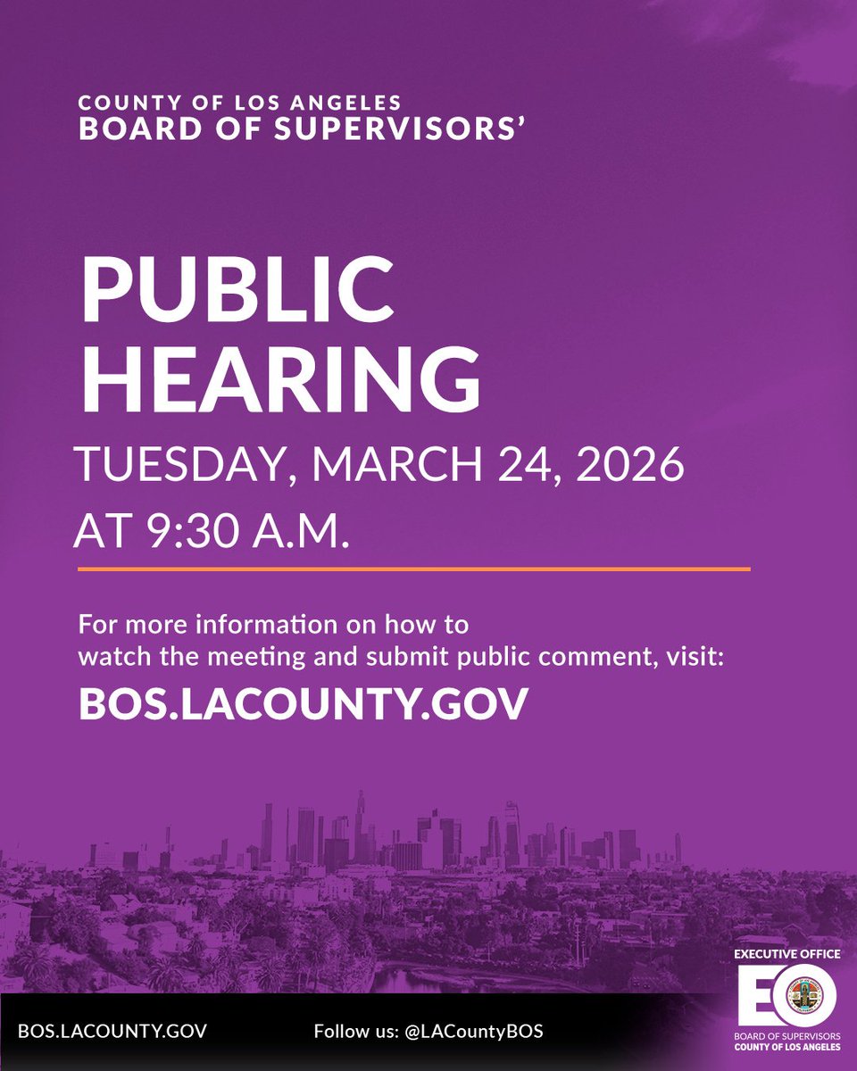 Los Angeles County Board of Supervisors tweet media
