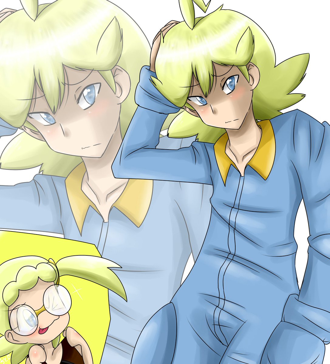 Daily Citron / Clemont 🍋 Day 12
No new Art sadly thanks to work and headache🥺 
So have some old cringe art of Citron/Clemont/Citro/Lem/Citroën/Citrus/Lemon cake - from around 2016 maybe🫡