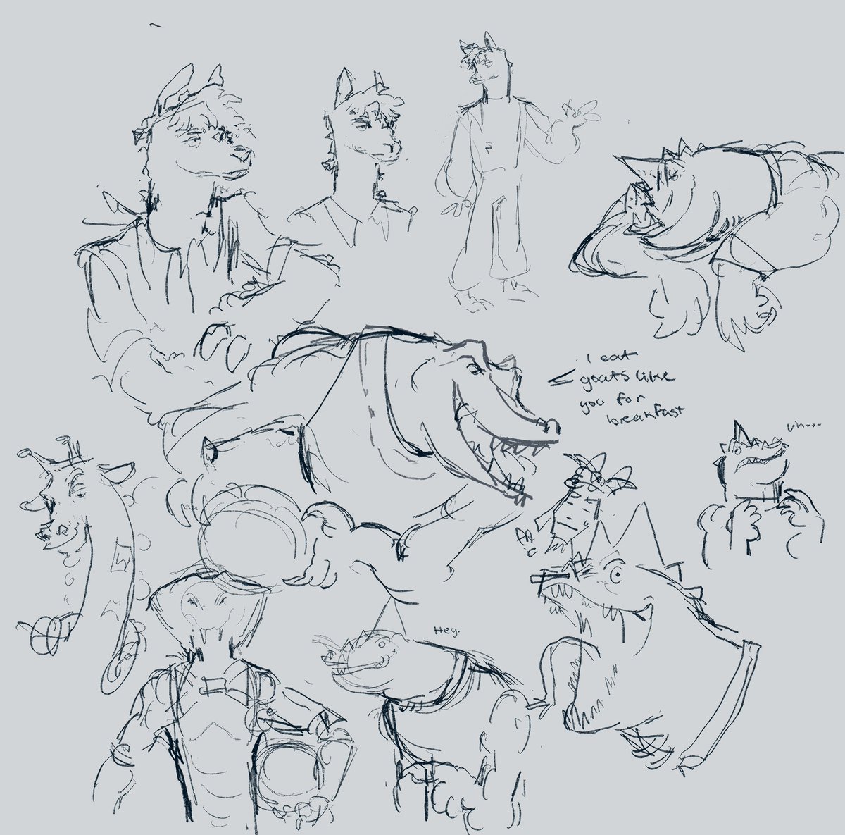Friedick197375's tweet photo. New drawings of modo also say hello to my oc leonard #modo #modoolachenko #goat #goatmovie https://t.co/IQAXj7XLiN