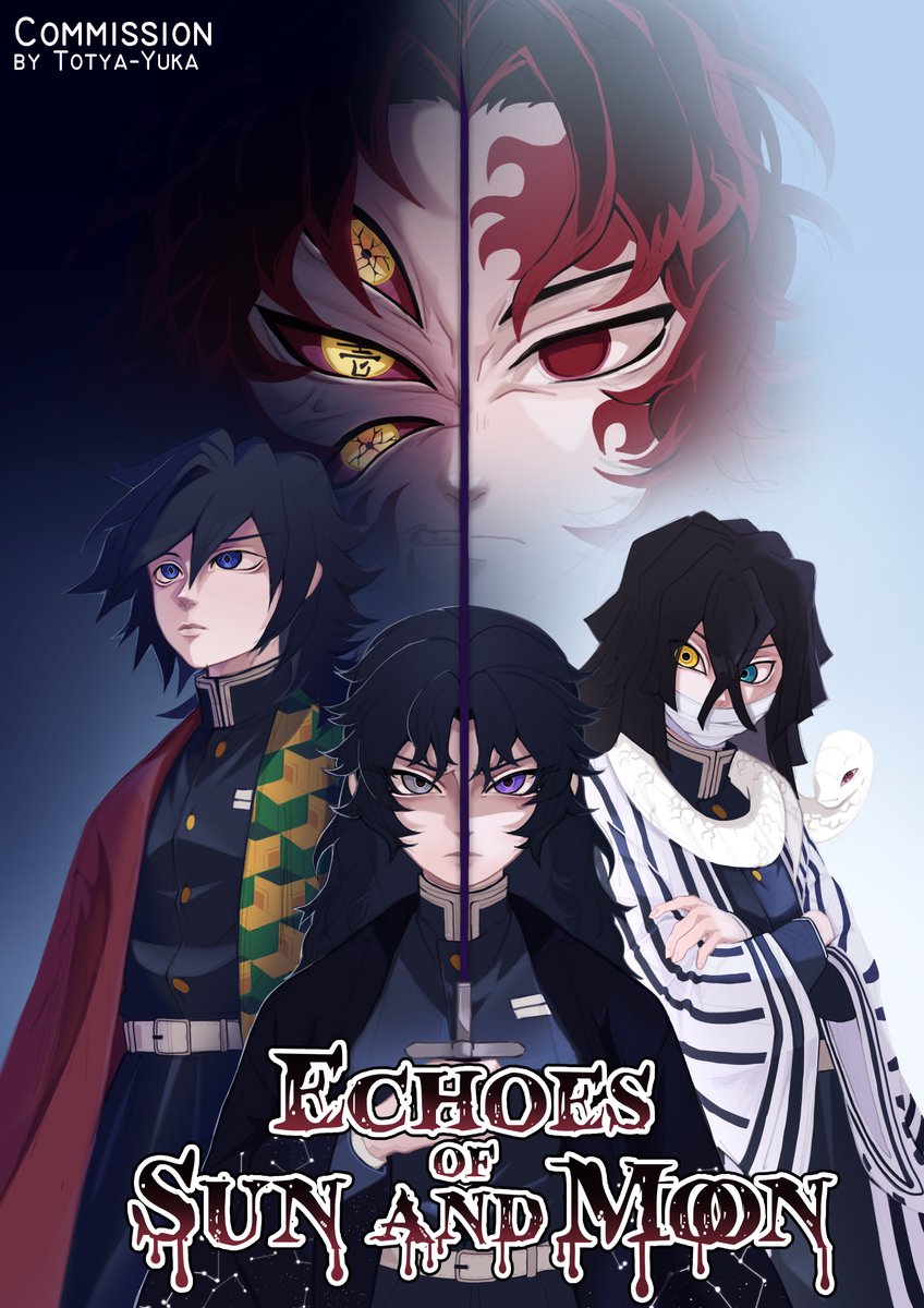 Totya_Yuka's tweet photo. Cover for Austia_Lune!
Be sure to read her story!
Ao3: https://t.co/BHKNJktSG9
Wattpad: https://t.co/HLGIVnIjJ0
#kny #giyuu #obanai #yorichi #kokushibo https://t.co/zjVkZkHDYP