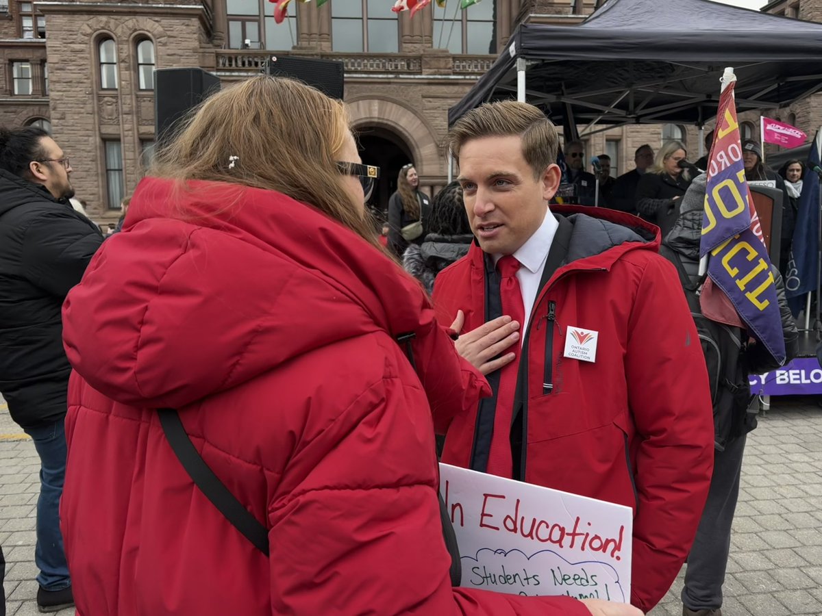 I stood with the Ontario Autism Coalition and advocates at Queen’s Park today.

Special education is not optional - it’s essential.

8 years later, families are still fighting for supports their kids need.

That’s not progress - that’s failure.

We owe them better. #onpoli