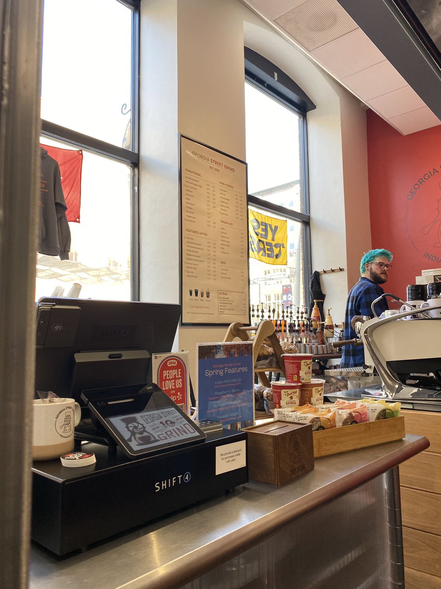 Today we installed our <a href="/SkyTabPOS/">SkyTab</a> system from <a href="/Shift4/">Shift4</a> in The Georgia Street Grind in Indianapolis Indiana. If you’re in the area then stop by for some good coffee!