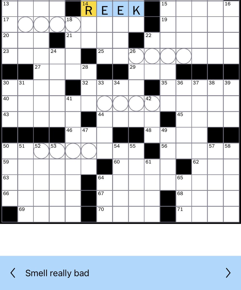 lysKarstark's tweet photo. .@GREYJOYPRINCE  they put you in the crossword https://t.co/xuIqCz5jXU