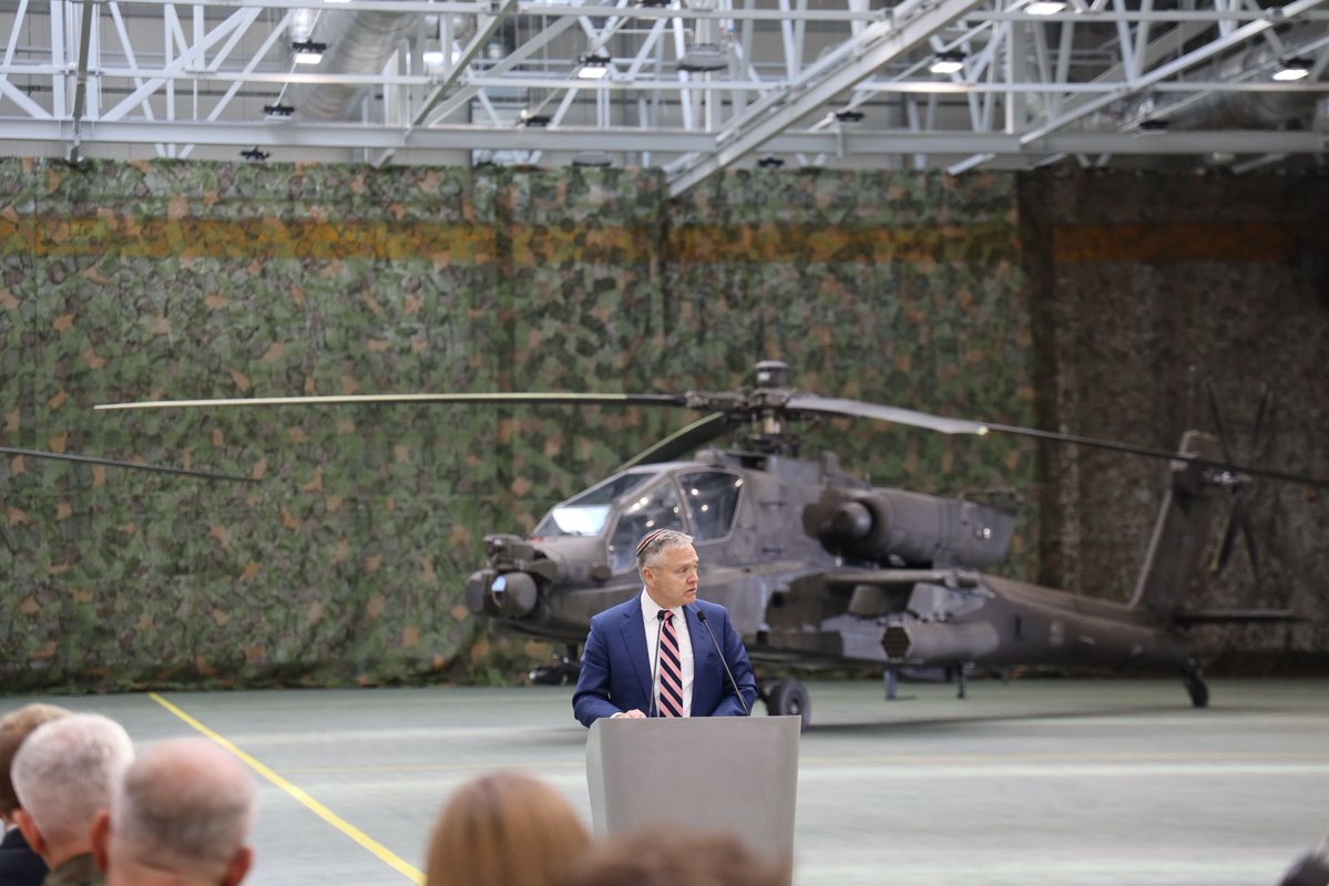 Today, Poland took another giant step toward peace through strength by buying 96 American made AH-64E Apache attack helicopters. 

As President Trump <a href="/POTUS/">President Donald J. Trump</a> and Poland both understand, in our dangerous, fast-moving world, when evil rises and existential threats gather, we can not