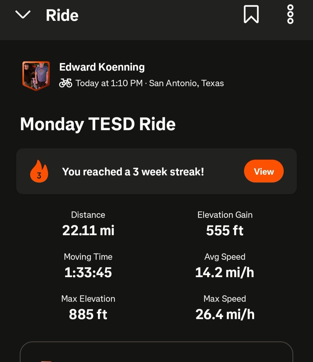 edwardkoenning's tweet image. Today's ride was a good one, filled with lots of yummy goodness. And some @TellEmSteveDave #bikes #cycling #Strava #Coffee