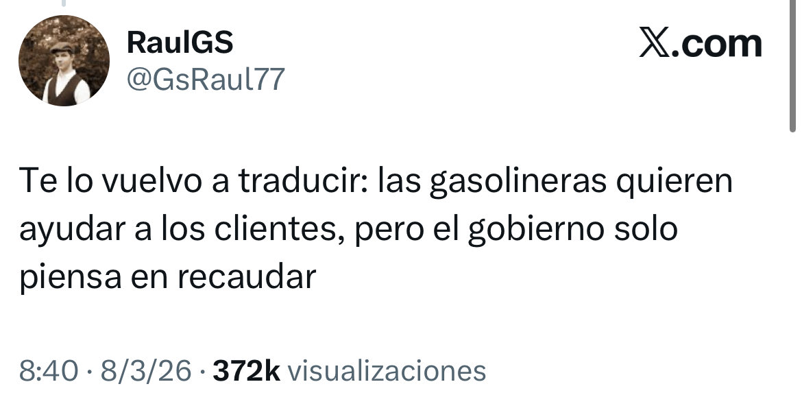 Este tweet de este anormal nació mal y ha envejecido peor.