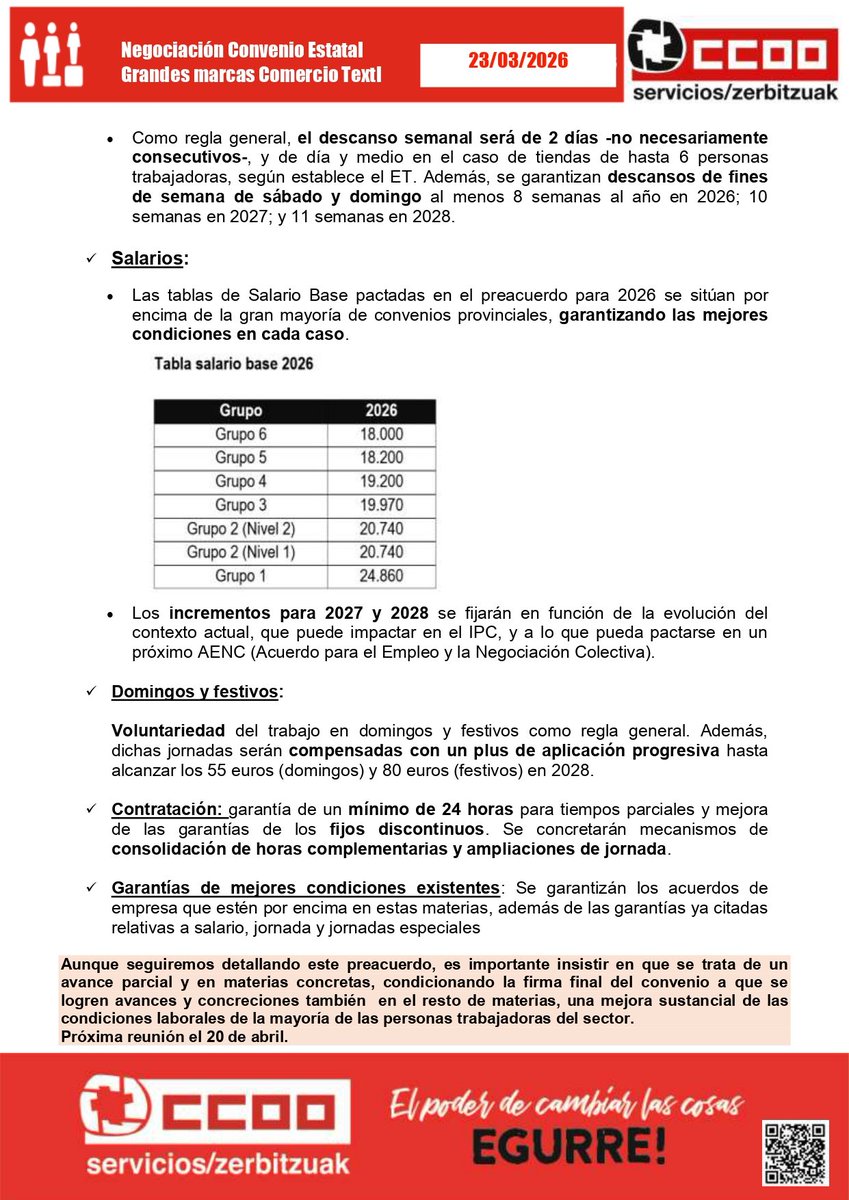 Zerbitzuak CCOO tweet media