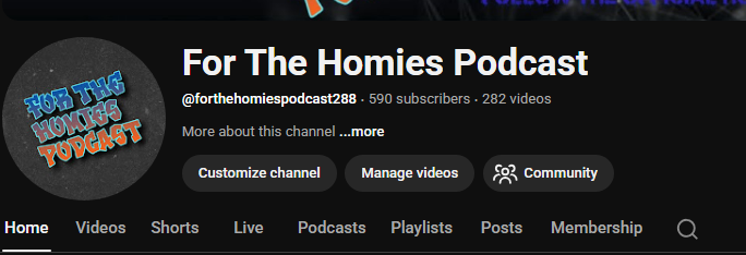 The Official For The Homies Podcast X Page tweet media