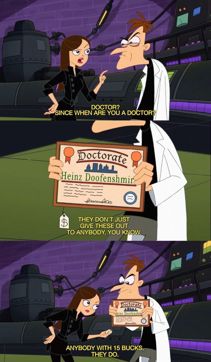 nacho_game_dev's tweet photo. @SergioParra_ El doctorado de Doofenshmirtz  era comprado https://t.co/c5HoX744hM