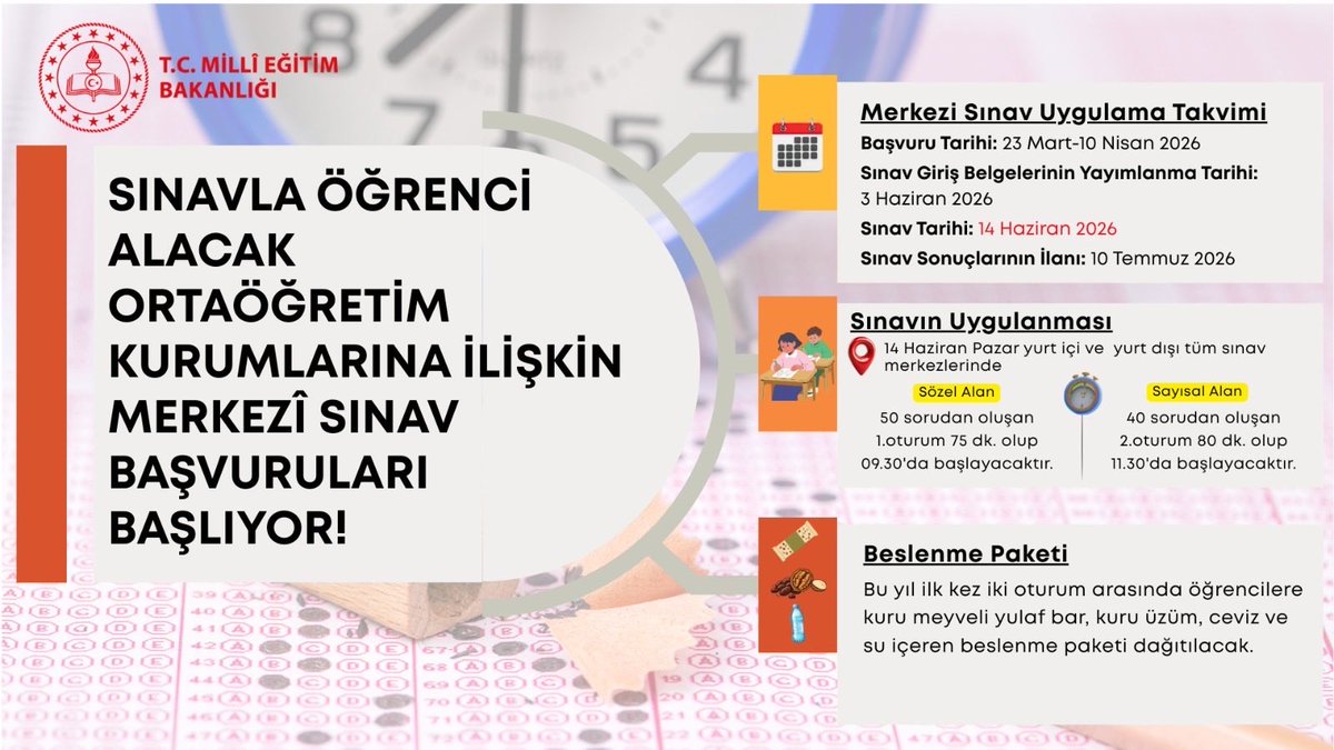 Ölçme, Değ. ve Sınav Hizmetleri Genel Müdürlüğü tweet media