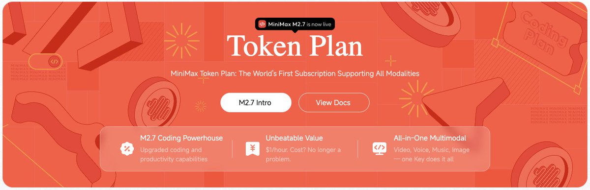 MiniMax introduces Token Plan for flat-rate text, speech, music, video, and image APIs