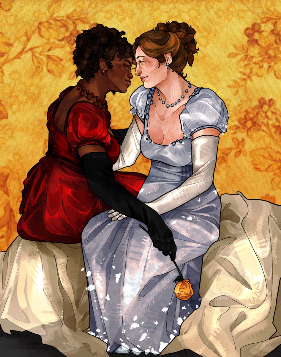 ineffablyghosty's tweet photo. investing all my money in regency yuri stocks #franchaela #bridgerton https://t.co/X87oJ5xAhR