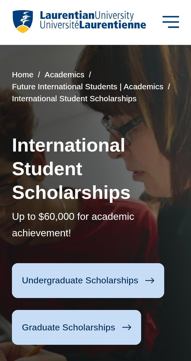 Oludeewon's tweet photo. Laurentian University Scholarships — 2026
Closes: 15 June 2026
 https://t.co/YwIxduUyLV https://t.co/AndrNo8ZfJ