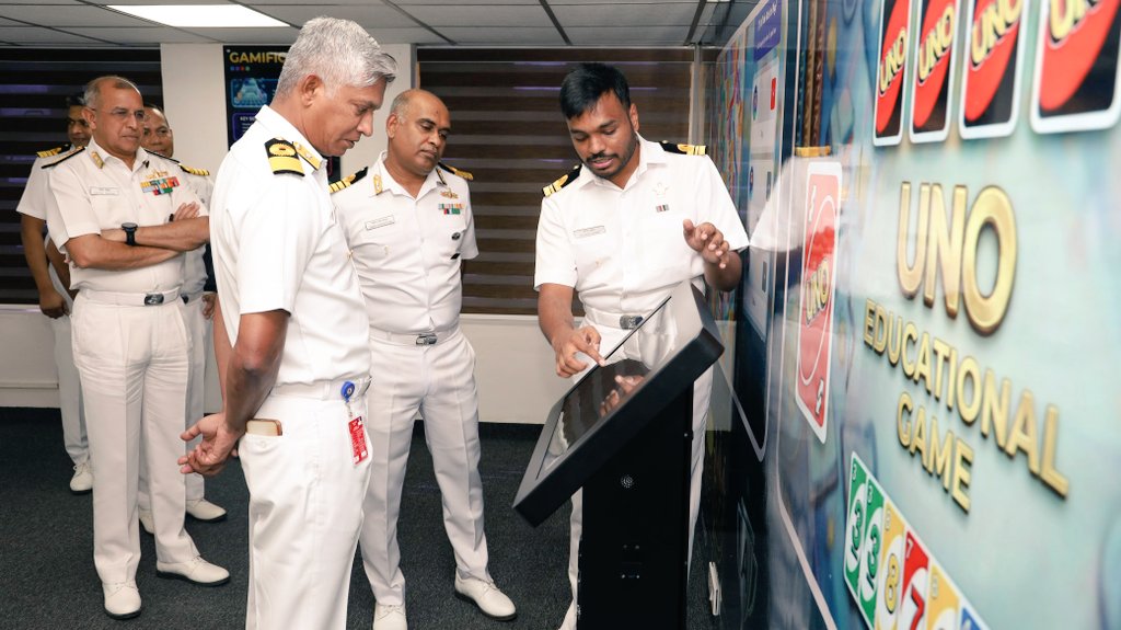 IN_HQSNC's tweet image. Gamification in Naval Training

In a maiden initiative at #SNC, Lt Cdr Kishore Kumar inaugurated a 'Gamification Bay' at Naval Institute of Educational and Training Technology (NIETT), #Kochi on #23Mar 26 in the presence of RAdm Deepak Singhal, CSO(TRG),HQSNC.
Four educational
