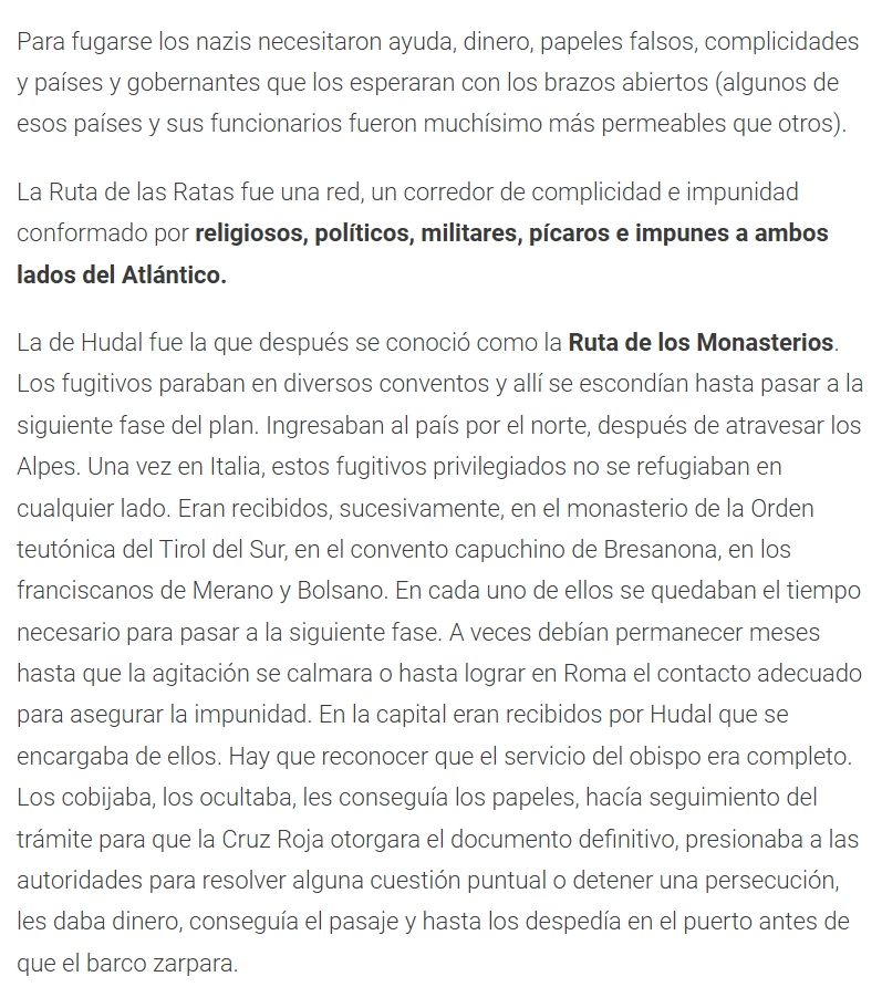 list_OH's tweet photo. "La vida del Obispo Negro, el hombre que creó la Ruta de las Ratas para la fuga de los nazis y fue doble agente.
      Alois Karl Hudal fue clave para facilitar el escape de los criminales de guerra tras la caída de Hitler. Cómo pensaba este religioso ..."
https://t.co/nnKyQQK3ay https://t.co/TXHrWyYcnC