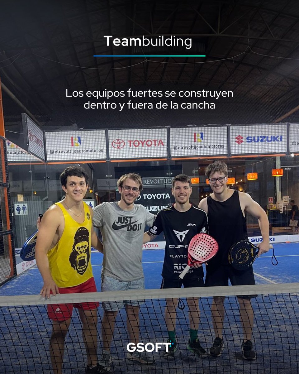 GSOFTuy's tweet photo. 💼 Los equipos fuertes se construyen dentro y fuera de la cancha.

Cada espacio compartido suma.
Cada experiencia nos une.
Cada reto nos hace mejores.
Más que compañeros, equipo. ✨

#Equipo #Compromiso #Talento #Teambuilding https://t.co/59cdRD8Qhy