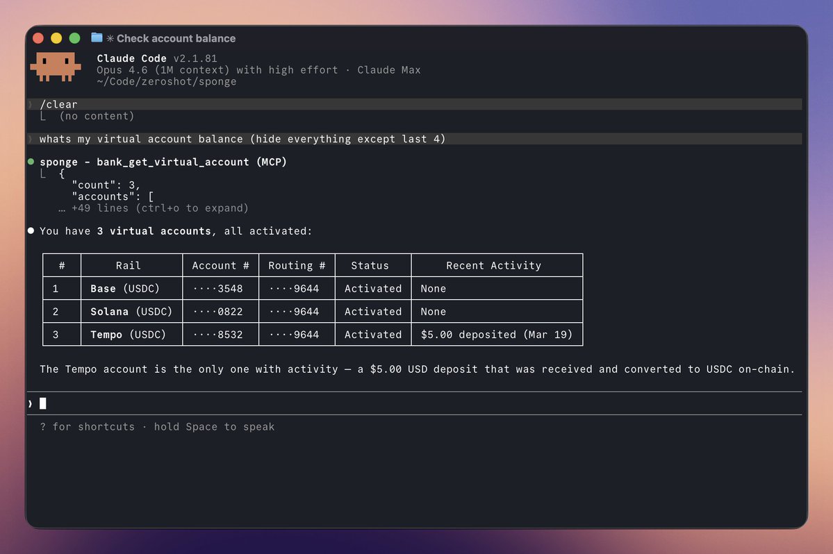 Sponge (YC W26) tweet media