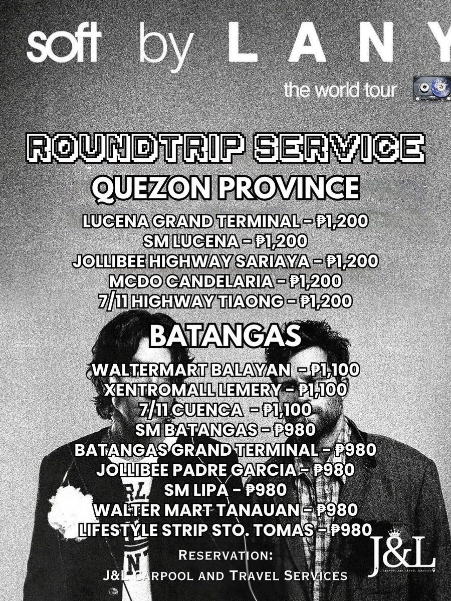 J&L Carpool and Travel Services tweet media